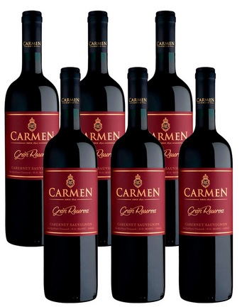 VINO CARMEN RESERVA CAB-SAUV 750CC CAJAx6