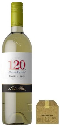 VINO 120 RESERVA SAUVIGNON BLANC 750CC CAJAx6