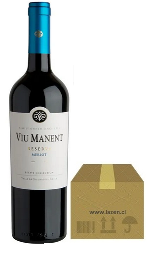 VINO VIU MANENT MERLOT RESERVA 750CC CAJAx6