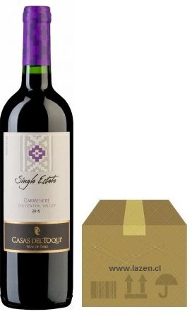 CASAS DEL TOQUI CARMENERE 750CC CAJAx12