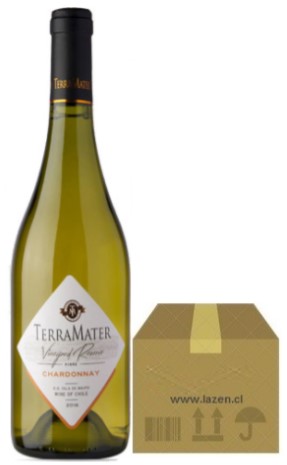 VINO TERRAMATER VINEYARD CHARDONNAY 750cc CAJAx6