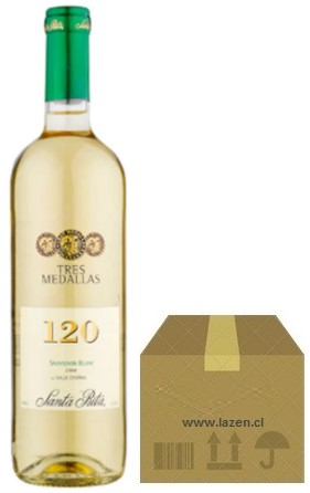 120 TRES MEDALLAS SAUVIGNON BLANC 750CC CAJAx12