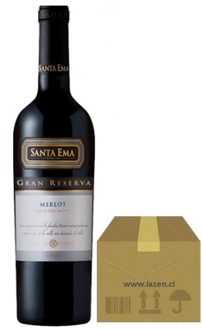 SANTA EMA RESERVA MERLOT 750CC CAJAx12