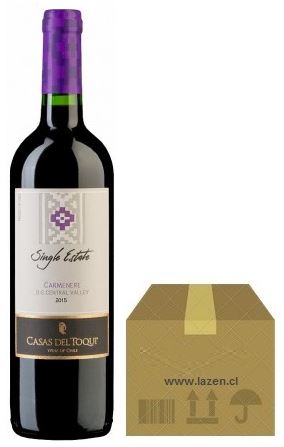 CASAS DEL TOQUI CARMENERE SINGLE ESTATE 750CC CAJAx12