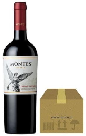 MONTES RESERVA CABERNET SAUVIGNON 750CC CAJAx12