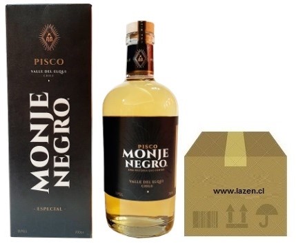 PISCO MONJE NEGRO 35° ESPECIAL 700CC CAJAx12