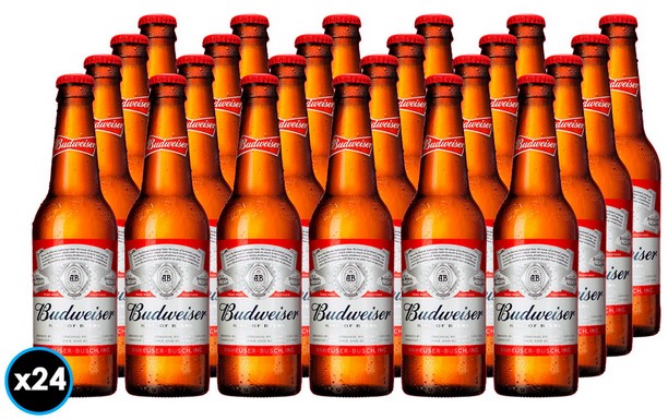 BUDWEISER LONG NECK 330CC PACKx24