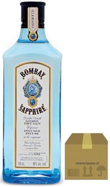 GIN BOMBAY SAPPHIRE 750CC 47GL CAJAx6