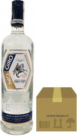GIN GIRO 700CC 37.5º CAJAx6