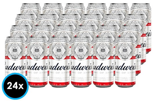 BUDWEISER LATA 473CC PACKx24 (3x8)