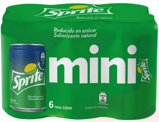 MINI SPRITE LATA 250CC PACKx6