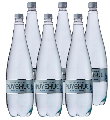 AGUA MINERAL PUYEHUE LIGHT GAS 1500CC DISPLAYx6