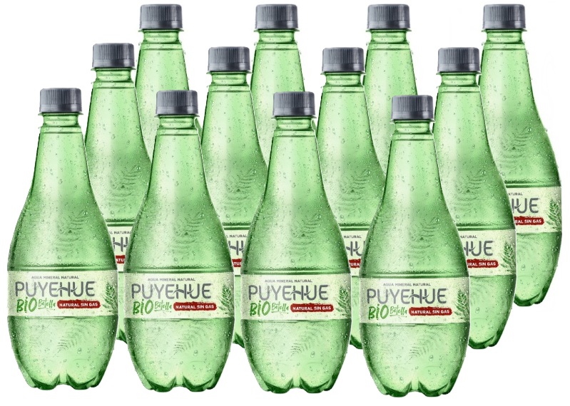 AGUA MINERAL PUYEHUE 500CC S-GAS BIO DISPLAYx12