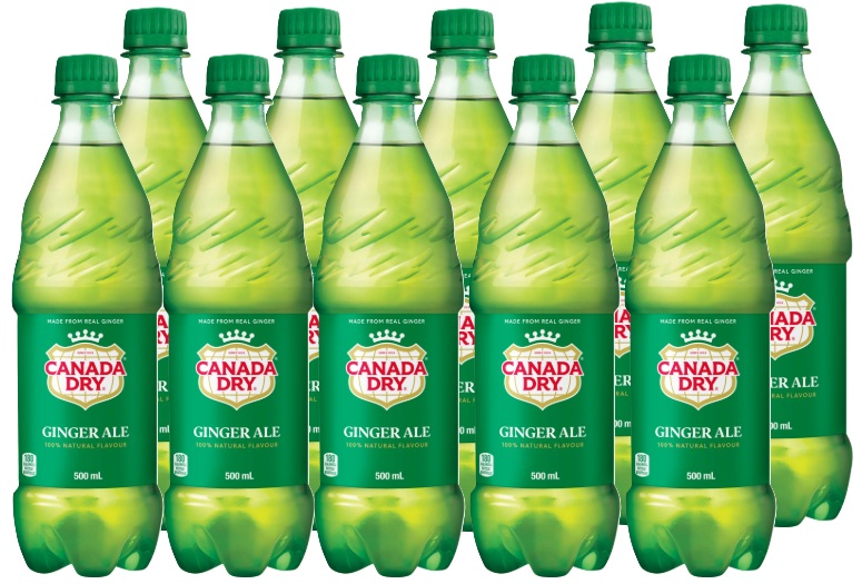CANADA DRY 500CC PET DISPLAYx12