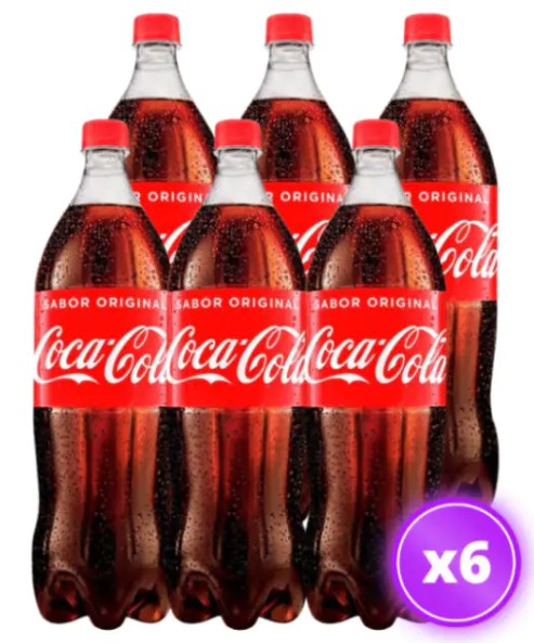 COCA COLA PET 2000CC DISPLAYx6