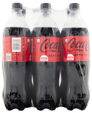 COCA COLA ZERO PET 1000CC DISPLAYx6