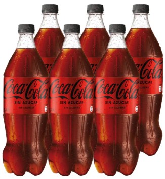 COCA COLA ZERO PET 1500CC DISPLAYx6