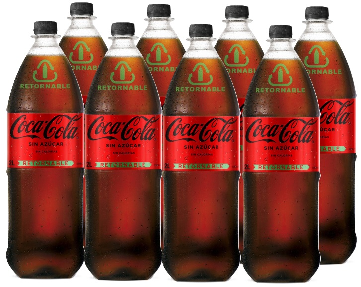 COCA COLA ZERO 2000CC RET CAJAx8