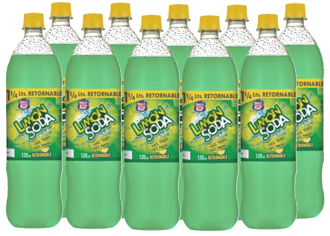 LIMON SODA 1250CC RETORNABLE CAJAx10