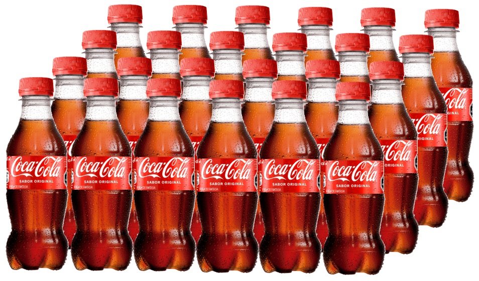 MINI COCA PET 250CC BOTELLA DISPLAYx24