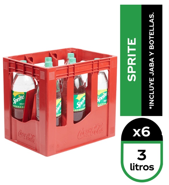 SPRITE 3 LITROS RETORNABLE CAJAx6