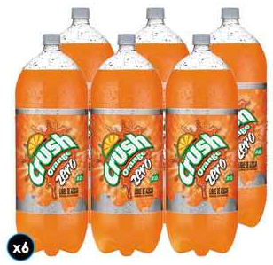 ORANGE CRUSH ZERO PET 3000CC DISPLAYx6
