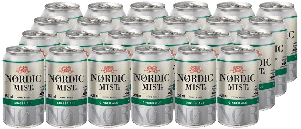 NORDIC MIST GINGER ALE LATA 350CC CAJAx24