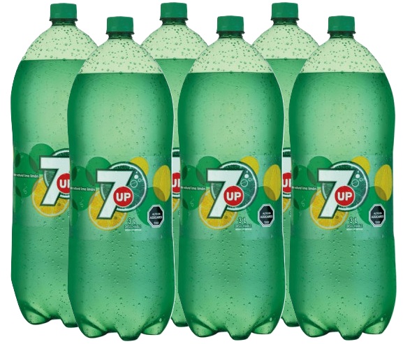 SEVEN UP PET 3000CC DISPLAYx6