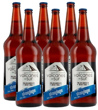 CERVEZA VOLCANES DEL SUR STRONGLAGER 1050CC PACKx6