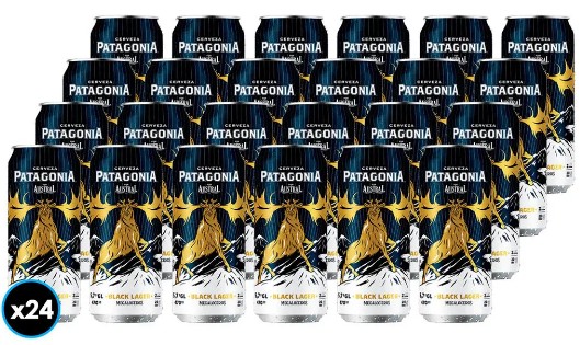 CERVEZA PATAGONIA BLACK LAGER 470CC PACKx24