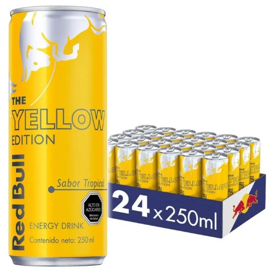 RED BULL YELLOW LATA 250CC PACKx24