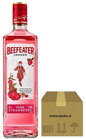 GIN BEEFEATER PINK 750CC 37.5GL CAJAx12