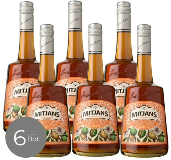 AMARETTO MITJANS 750CC 26GL CAJAx6