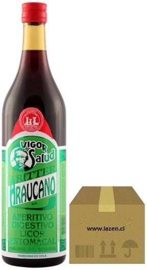 LICOR ARAUCANO BITTER 900CC 28° CAJAx12