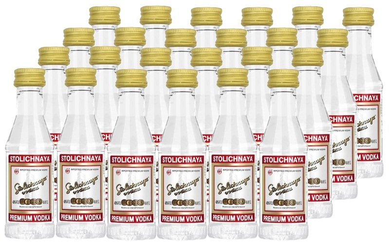 VODKA STOLICHNAYA MINI 50CC CAJAx24