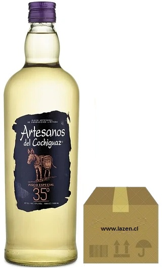 PISCO ARTESANOS 35GL 1500CC CAJAx6