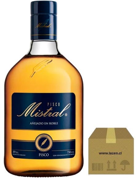 PISCO MISTRAL 35GL 750CC CAJAx12