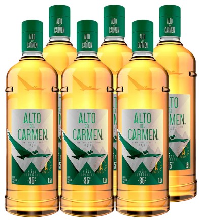 PISCO ALTO DEL CARMEN 35º 1500CC CAJAx6