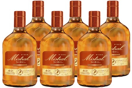 PISCO MISTRAL NOBEL 40º 750CC CAJAx6