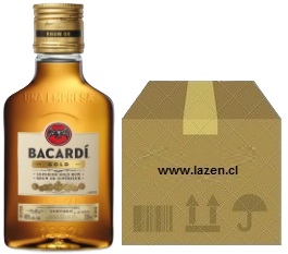 PETACA RON BACARDI DORADO 200CC CAJAx24