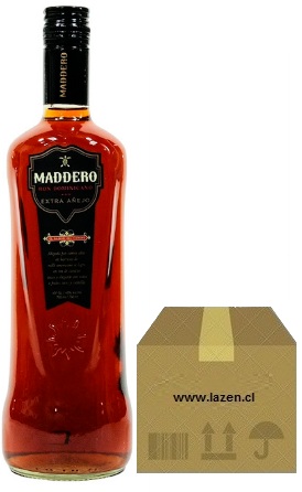 RON MADDERO EXTRA AÑEJO 40° 750CC CAJAx6