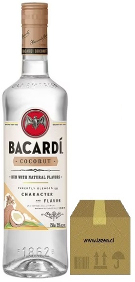RON BACARDI COCO 35° 750CC CAJAx12