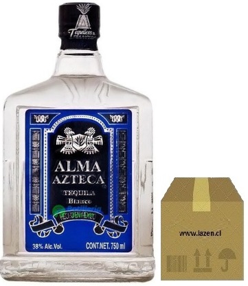 TEQUILA BLANCO ALMA AZTECA 750CC CAJAx12