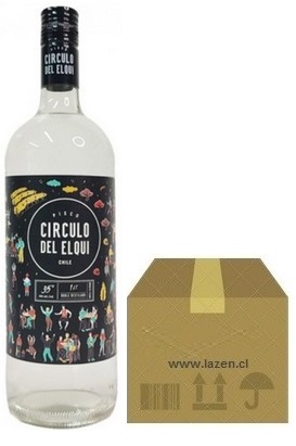 [Pisco] PISCO CIRCULO DEL ELQUI TRANSPARENTE 35° 1000CC CAJAx6