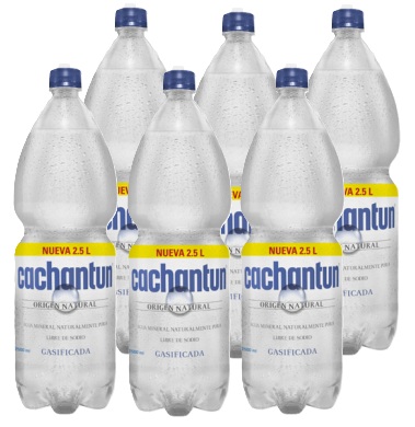[Agua] CACHANTUN PET 2500CC C-GAS DISPLAYx6