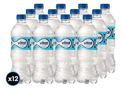 AGUA MINERAL VITAL 500CC S-GAS DISPLAYx12