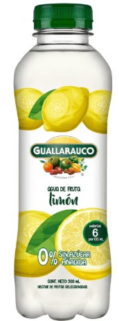 GUALLARAUCO AGUA LIMON 500 CC DISPLAYx12