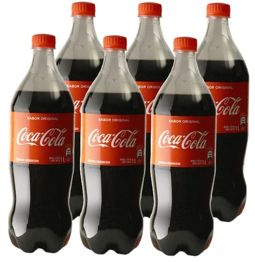 [Bebidas] COCA COLA PET 1000CC  DISPLAYx6