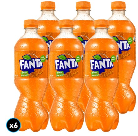 [Bebidas] FANTA PET 591CC DISPLAYx6