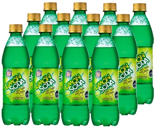 [Bebidas] LIMON SODA PET 600CC DISPLAYx12